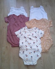 5x Brand New Baby Bodysuits, Nutmeg, 2-3 yrs