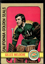 1972-73 O-Pee-Chee 112 Gilles Meloche California Golden Seals Rookie Card. rookie card picture