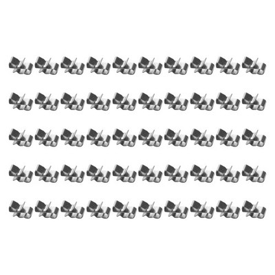 50 Pcs Solar PV Cable Clip 304 Stainless Steel Burr-Free for Ground Mount System