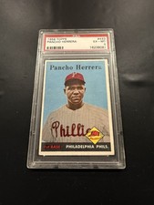 1958 Topps Pancho Herrera #433 Partial A Variation PSA 6 EX-MT