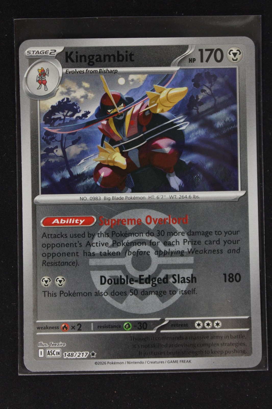 Pokemon Kingambit (Quick Ball) R NM - ME: Ascended Heroes 148/217