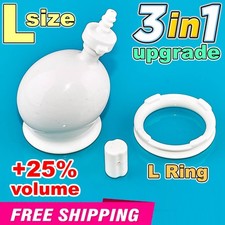 Big L size Penis Glans Chamber Upgrade set for PeniMaster Pro vacuum extender