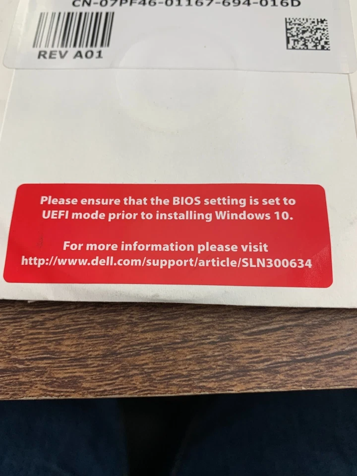 Brand new Windows 10 Pro 64-bit Dell Reinstallation Recovery Disc SEALED READ - Image 2 of 2