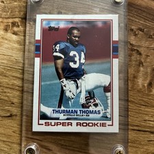 89 Topps Thurman Thomas Super Rookie Flawless 