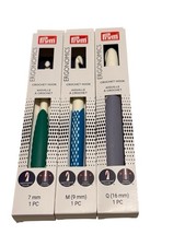 Prym Crochet Hook Lot Of 3 New 7mm 9mm 16mm Ergonomic