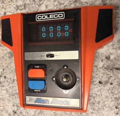 Coleco Alien Attack Electronic Handheld Game No. 2370 comes on and off at times