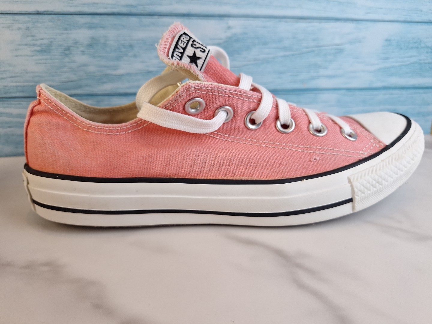 Converse All Star Chuck Taylor Low Top Pink Canvas Sneakers Mens 6 thumbnail 12