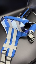 Dog Life Jacket Reflective Stripes Adjustable XS Visibility Vest Blue Camo New