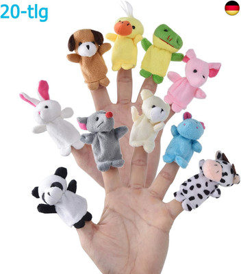 Caiming Finger Plüschtier [20-TLG] Mitgebsel | Kindergeburstagen | 
