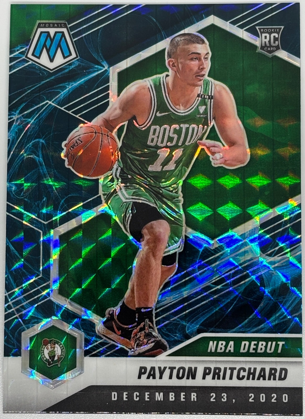 Payton Pritchard 2020-21 Mosaic NBA Debut Genesis Rookie Card #1