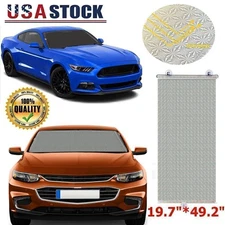 Auto Retractable Window Car Front Windshield Sun Shade Cover Visor Rear 50*125cm