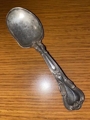 Gorham CHANTILLY (1895) Sterling Silver Baby Spoon 4-1/2” Damaged Bowl