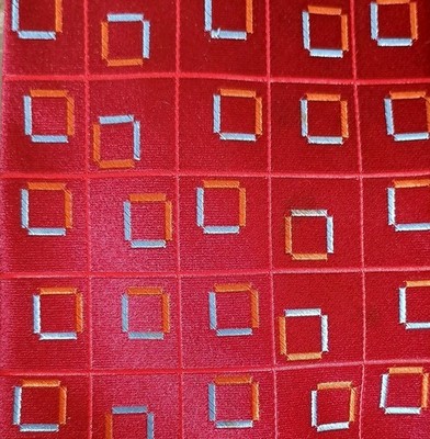 Slik Tie Jhane Barnes Mens Silk Red Geometric