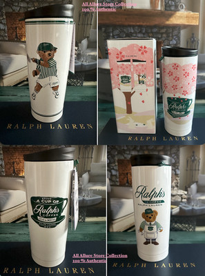 BN Polo Ralph Lauren Barista Bear Coffee Tumbler Travel Stainless Steel Mug pick