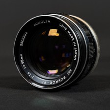 Minolta MC Rokkor-PF 58mm f/1.4 Lens SR Mount #5503394 w/ Cap Japan
