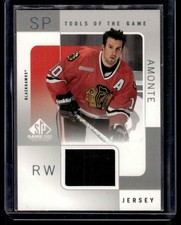 2001-02 SP Game Used Tools Of The Game Tony Amonte Jersey Chicago Blackhawks #TA