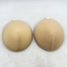 Beige Foam Bra Inserts Lightweight Mastectomy Breast Forms Size 5
