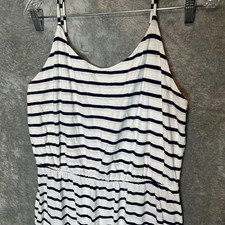 Old Navy Women Waist Defined Slub Knit Cami Maxi Dress L TALL Coastal Preppy