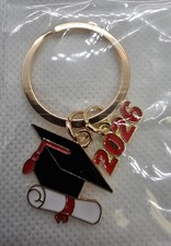 2 pcs set, Class of 2026 Graduation Keychain, Metal alloy, Brand new