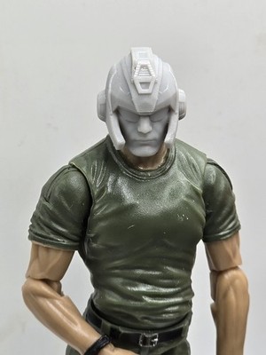 3d Printed FIELD COMMANDER RODDY HEAD 1:18 3 3/4'' GI Joe 25th Anniversary B120