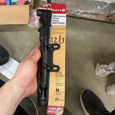Blackburn Bike Telescoping Frame Pump w Gauge Mounting Hardware