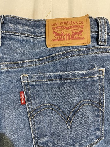 Lot of 2 Girls LEVIS 720 Jeans Sz 10 Distressed High Rise Super Skinny Preowned - Picture 14 of 14