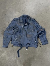 Vintage Full Grain leather Biker Motorcycle J...
