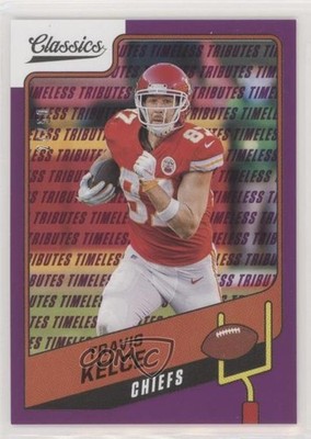 2021 Panini Classics Timeless Tributes Purple 27/50 Travis Kelce #93 2qw