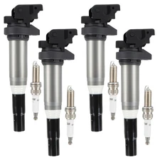 4PCS UF598 Ignition Coils + 4PCS Iridium Spark Plugs Ignition Coils... Fast Ship