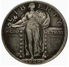 Very good--1928-S- Standing Liberty Quarter, Avidly Pursued Choice