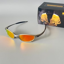 Oakley X-Metal Juliet 1.0 Sunglasses Silver X Gray Frame/Ruby Lenses