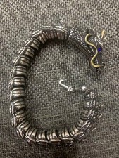 2Pcs Cute Tibetan Silver Hand Made *Dragon* Bracelets