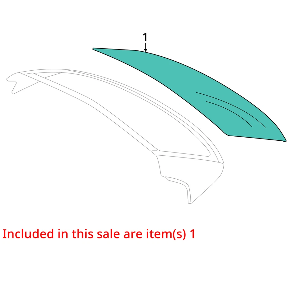 2015 - 2020 BMW M4 OEM CONVERTIBLE REAR BACK GLASS FRAME ONLY *NO GLASS* BLACK — 第 3/4 张图片
