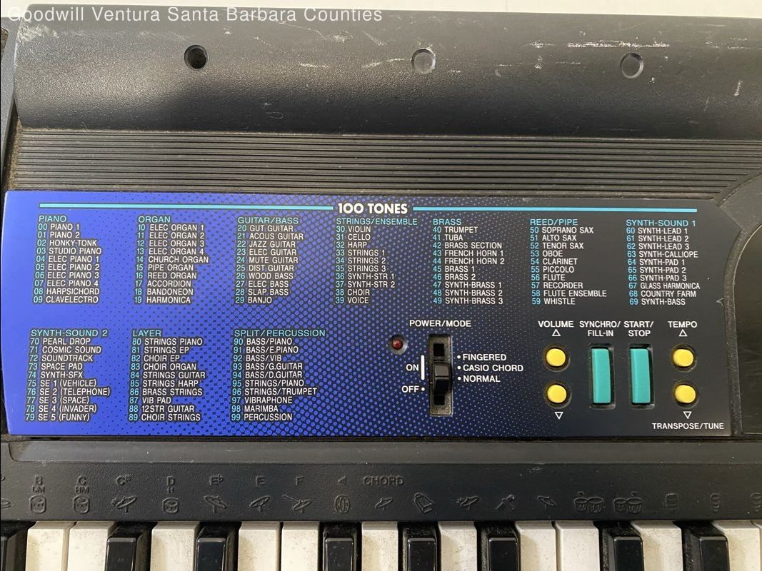 Casio 20 Song Bank 61-Key Electronic Keyboard CTK-483 | eBay