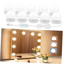 LED Vanity Lights for Mirror, Vanity Lights Stick on 10 Dimmable Bulbs White 