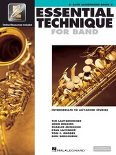 Essential Elements For Band - Eb Alto Saxophone Book 3 with EEi Online Resour...