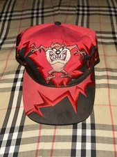 VTG 1995 Warner Bros Looney Tunes Tasmanian Devil Shockwave Drew Pearson Hat Men
