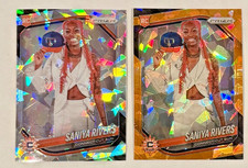 Saniya Rivers WNBA RC Lot of 2 Cards Cracked Ice WNBA 2