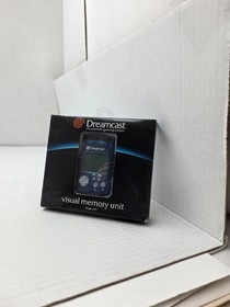 Sega Dreamcast Clear Blue VMU OEM Visual Memory Unit TESTED WORKS PERFECT #B8
