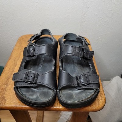 Birkenstock Double Buckle Slingback Sandals Black Women Sz 39/8 Comfort Gorpcore