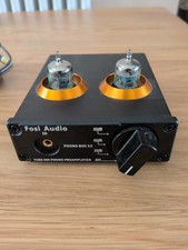 Fosi Audio Box X2 Phono Preamp Tube Preamplifier Mm