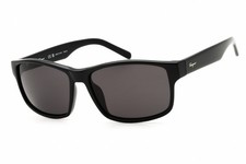 SALVATORE FERRAGAMO SF960S 001 Sunglasses Black Frame Grey Lenses 58mm