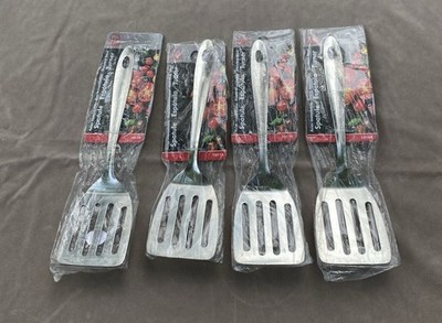 Set of 4 New Chef Craft Select Turner/Spatula, 9.5-inch, Stainless Steel