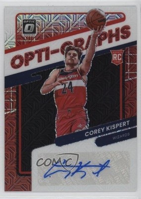 2021-22 Donruss Optic Opti-Graphs Choice Prizm Corey Kispert Rookie Auto RC 1pe9