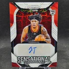 JT Toppin 2025-26 Panini Prizm Basketball Auto White Lazer Prizm /99 #SS-JTT