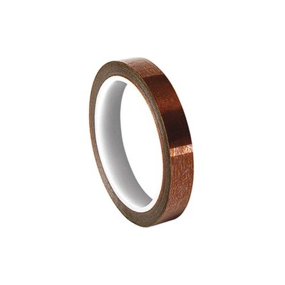 3M 1205 Elec Tape,108 ft Lx1 in W,3 mil,Amber 15C029