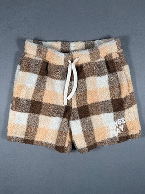 Kings Play Cozy Fleece Sherpa ShortsPlaid Checkered  M