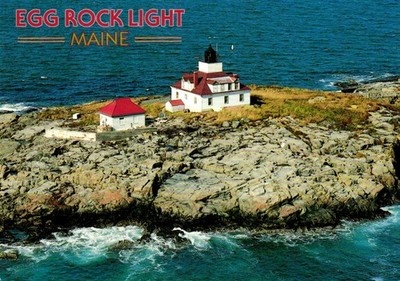Egg Rock Light Maine Postcard