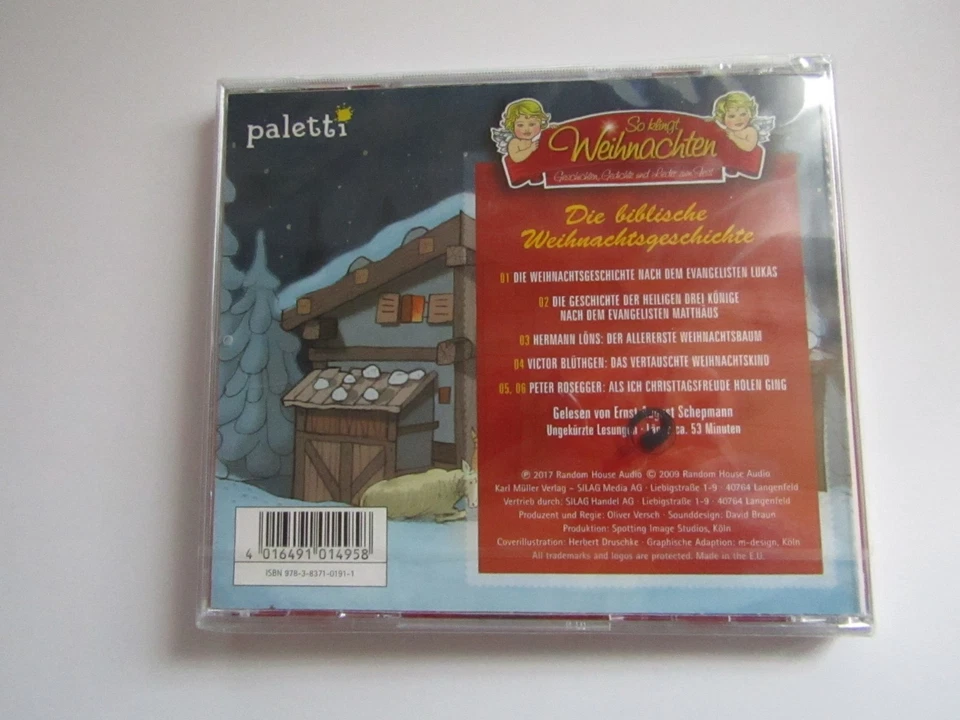 Die biblische Weihnachtsgeschichte & 3 Weihnachtliche Erzählungen Hörbuch CD  - Bild 2 von 3