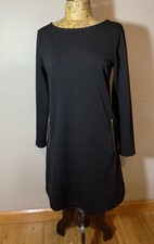 Gap Women’s Little Black Dress Size 6 Stretch Pullover Shift Zipper Pockets